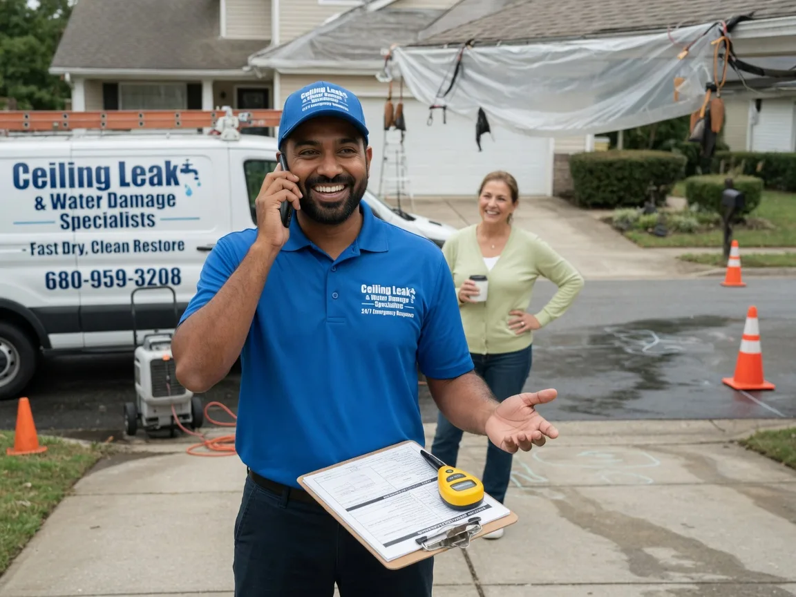 Ceiling Leak Cleanup Union City, OK FAQs